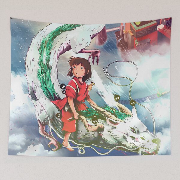 Item preview, art girl [[kiki's]] go -%[ghiblis]%- escapes aways with dragon designed and sold by Amorrieart.