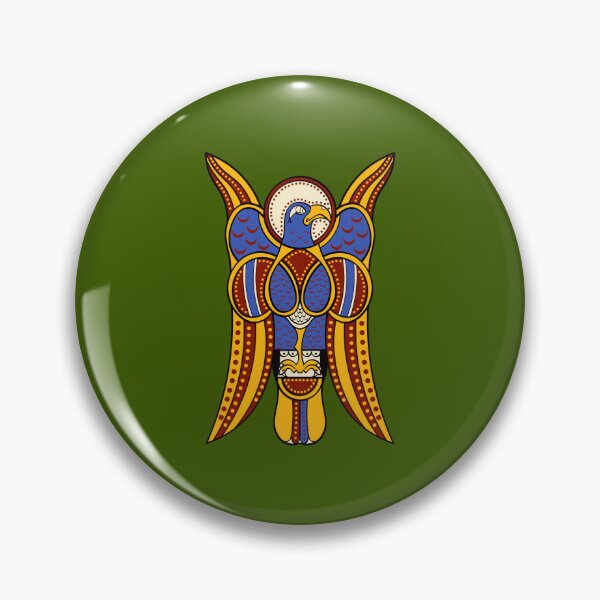 Item preview, The Evangelist's Raptor: Book of Armagh Celtic Eagle Art Print designed and sold by FreiherrPK.