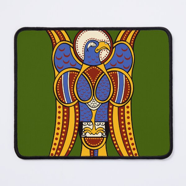 Item preview, The Evangelist's Raptor: Book of Armagh Celtic Eagle Art Print designed and sold by FreiherrPK.
