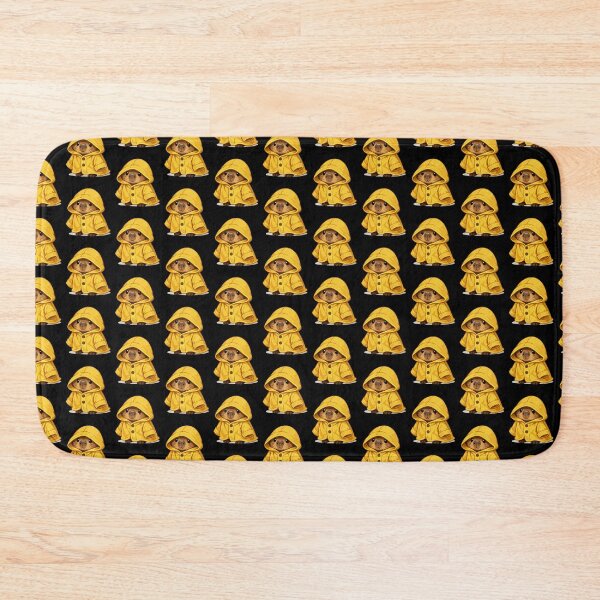 Item preview, Capybara Cartoon in Yellow Raincoat Artwork designed and sold by stylishdzign.