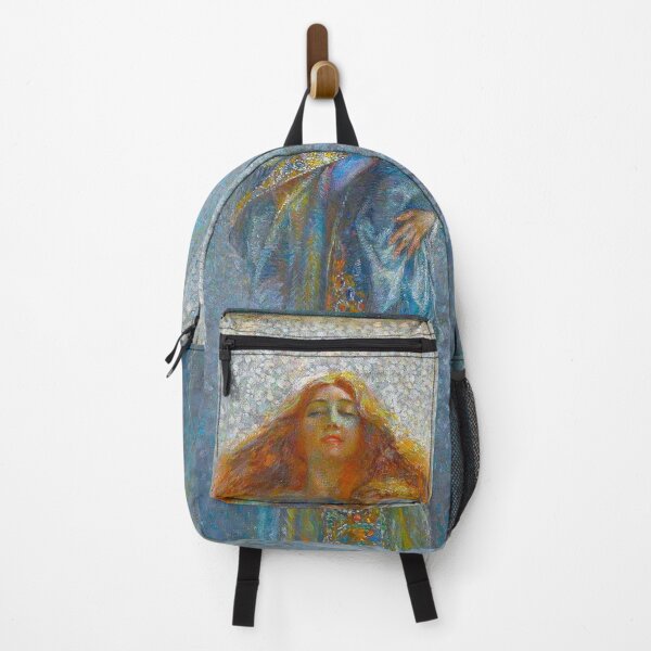 Item preview, Virgo oil canvas masterpiece by the Valencian Spanish painter and illustrator Luis Felipe Usábal y Hernández designed and sold by Jéanpaul Ferro.
