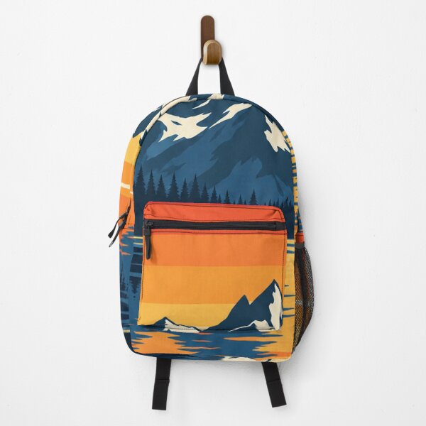 Item preview, Lago Retro Mountain Sunset designed and sold by Punch-E415.
