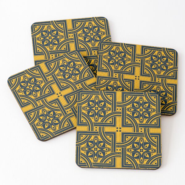Item preview, The Magnaura Automaton: Byzantine Imperial Silk Pattern Art Print designed and sold by FreiherrPK.