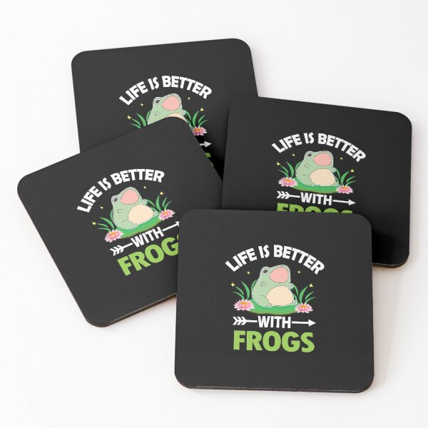 Item preview, LIFE IS BETTER WITH FROGS designed and sold by thebestposter.