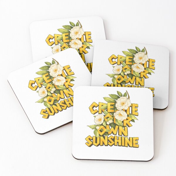 Item preview, Create Your Own Sunshine Floral Yellow Typography Art designed and sold by DesignArtist.ia.