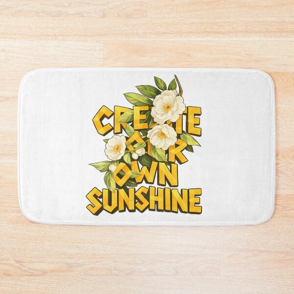 Item preview, Create Your Own Sunshine Floral Yellow Typography Art designed and sold by DesignArtist.ia.