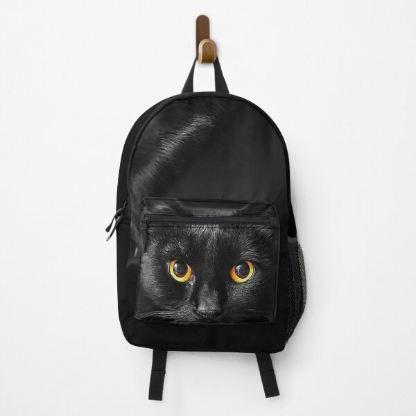 Item preview, Black Cat Yellow Eyes designed and sold by BodyBagBklyn.
