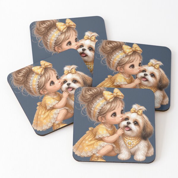Item preview, Shih Tzu Best Friend – Girl and Dog Love designed and sold by PawsAndPallette .