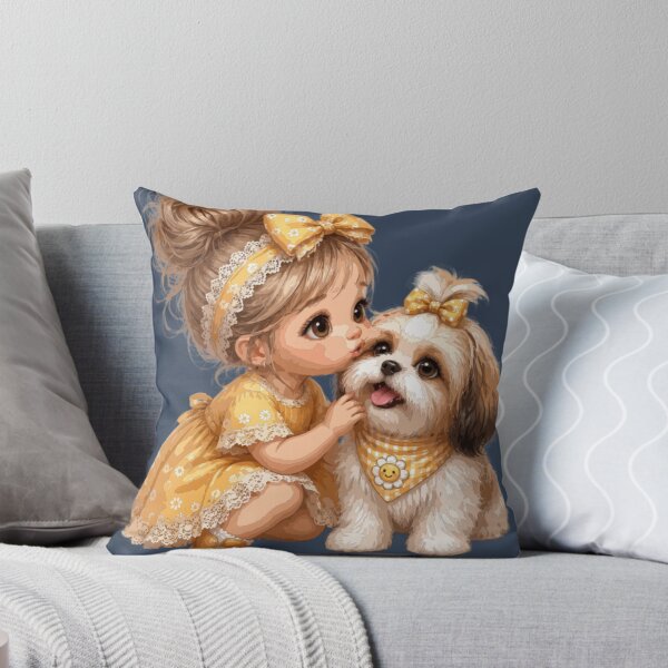 Item preview, Shih Tzu Best Friend – Girl and Dog Love designed and sold by PawsAndPallette .