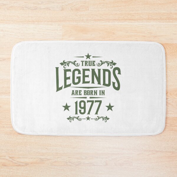 Item preview, True Legends Born in 1977 Birthday Vintage Typography Birth Year designed and sold by HYPNK.