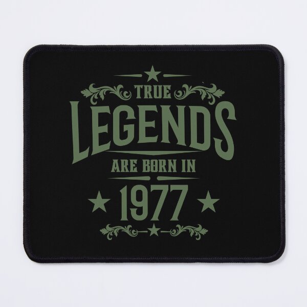 Item preview, True Legends Born in 1977 Birthday Vintage Typography Birth Year designed and sold by HYPNK.