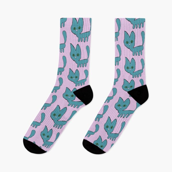 Item preview, Cute Blue Cat Doodle Illustration designed and sold by VitSArt.