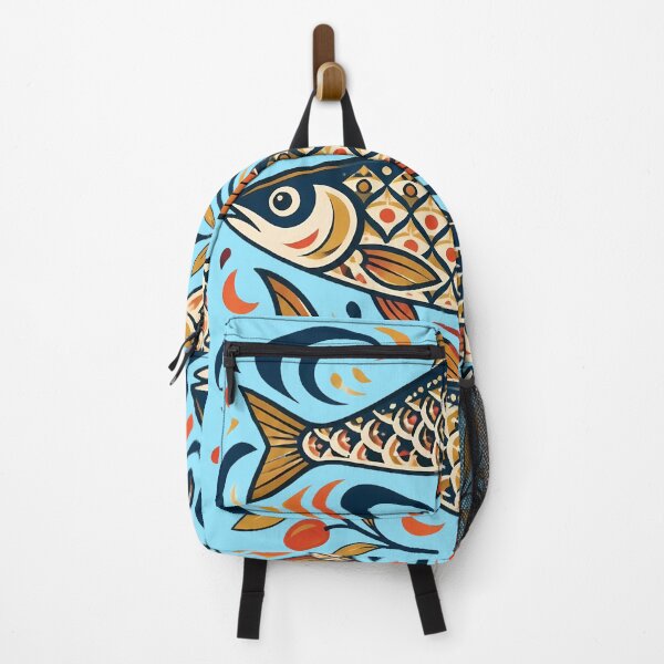 Item preview, Mediterranean Sardine Coastal Illustration designed and sold by Fun2Fentastic.