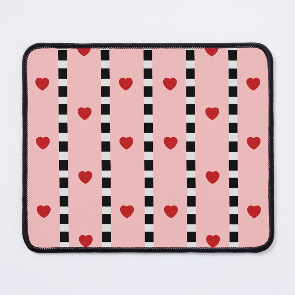 Item preview, Pink & Red Hearts Checkerboard Stripe designed and sold by Love Pantone .
