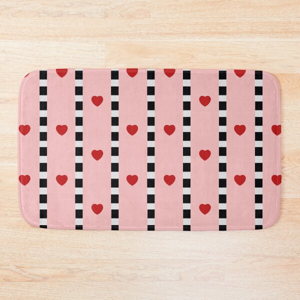 Item preview, Pink & Red Hearts Checkerboard Stripe  designed and sold by Love Pantone .