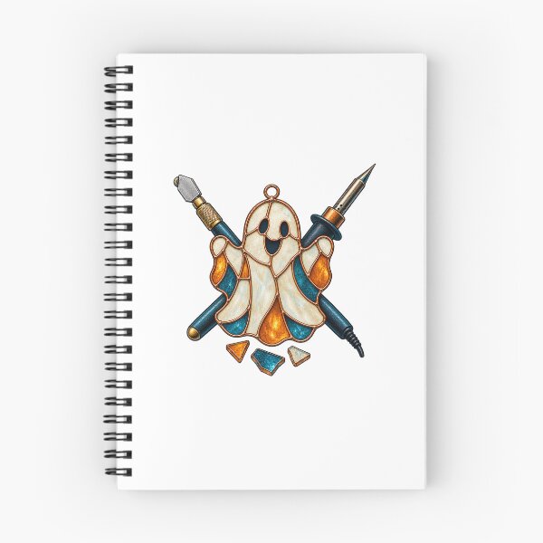 Item preview, Halloween Stained Glass Ghost Maker Emblem designed and sold by UrbanCanvvas.