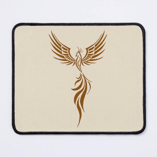 Item preview, Majestic Gold Phoenix Rising Silhouette Art designed and sold by URSM.