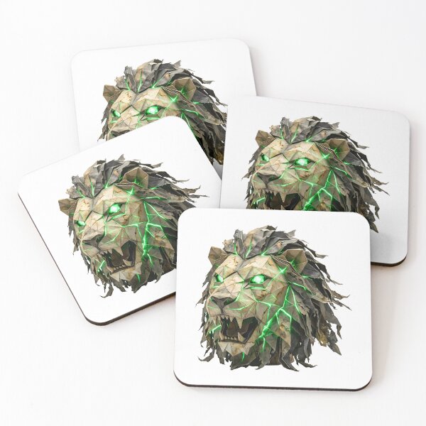 Item preview, Cyberpunk Zombie Lion - Side Profile Low Poly Art designed and sold by Marcu Ioachim.