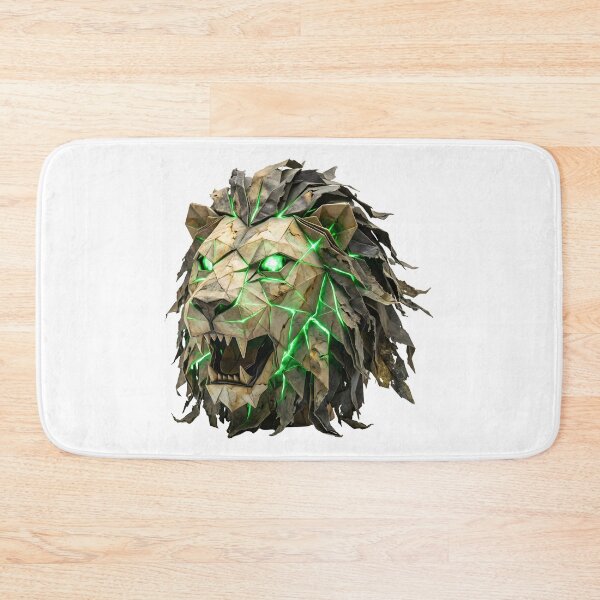 Item preview, Cyberpunk Zombie Lion - Side Profile Low Poly Art designed and sold by Marcu Ioachim.