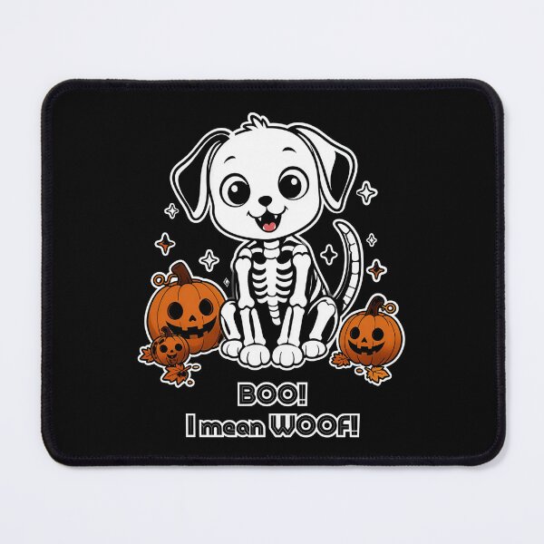 Item preview, Skeleton Dog - Halloween Dog with Pumpkins designed and sold by MaddyDesignsCo.