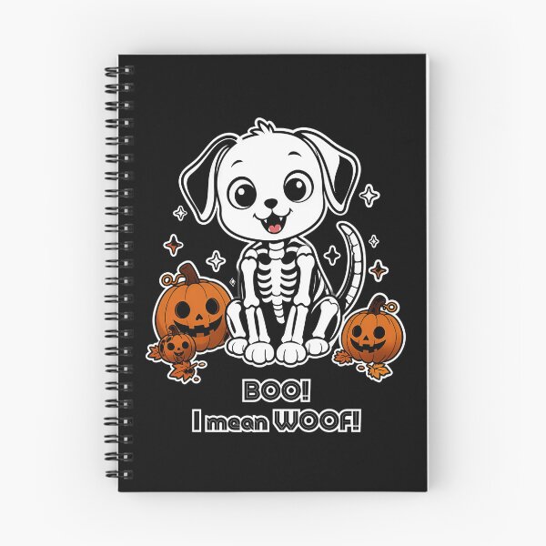 Item preview, Skeleton Dog - Halloween Dog with Pumpkins designed and sold by MaddyDesignsCo.