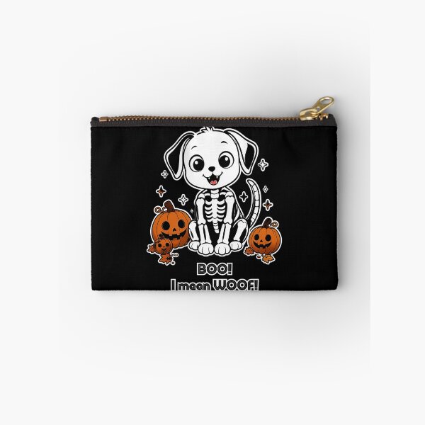 Item preview, Skeleton Dog - Halloween Dog with Pumpkins designed and sold by MaddyDesignsCo.