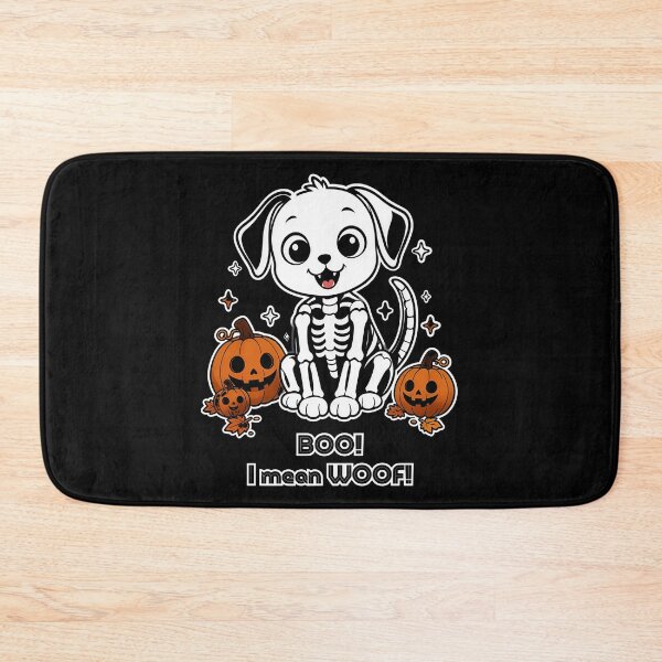 Item preview, Skeleton Dog - Halloween Dog with Pumpkins designed and sold by MaddyDesignsCo.