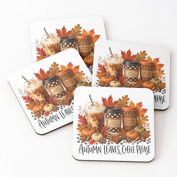 Item preview, Autumn Leaves Coffee Please - Fall Pumpkin Spice designed and sold by Rtcraftani.