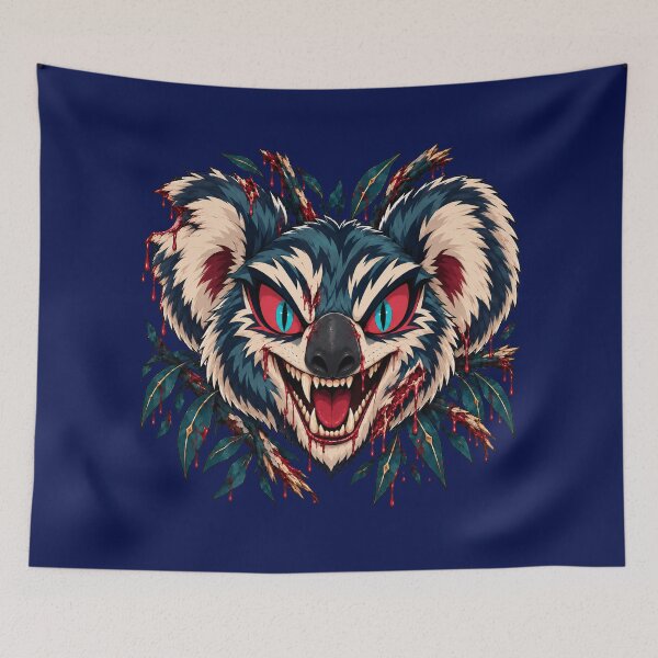 Item preview, Drop Bear Evil Koala Demon Neo Traditional designed and sold by Kromia.