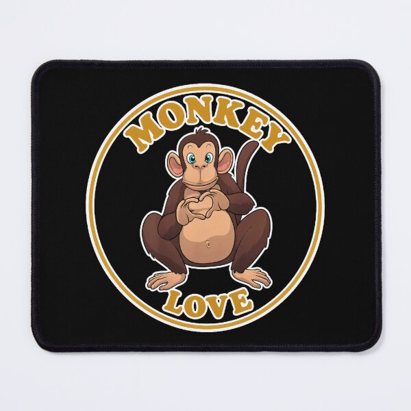 Item preview, Monkey Love Vintage Circle Badge designed and sold by HallelujahToys.