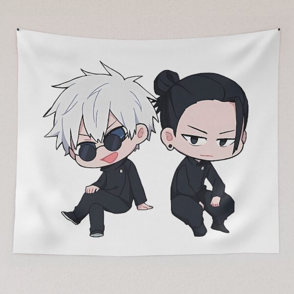 Item preview, Chibi Gojo & Geto Duo – Jujutsu Kaisen Cute Anime Art designed and sold by frantuliuss.