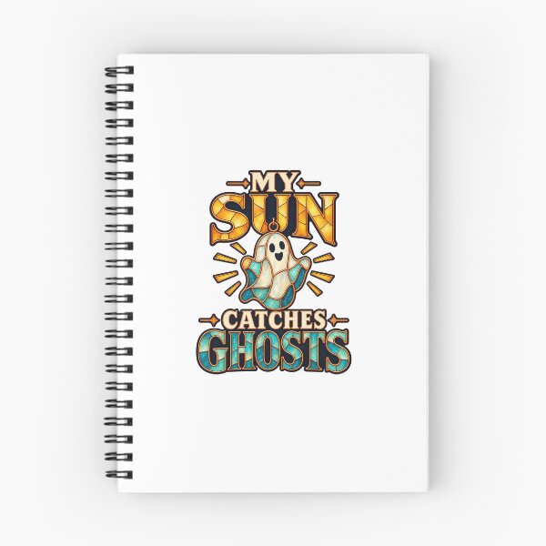 Item preview, My Sun Catches Ghosts Stained Glass Pun designed and sold by UrbanCanvvas.