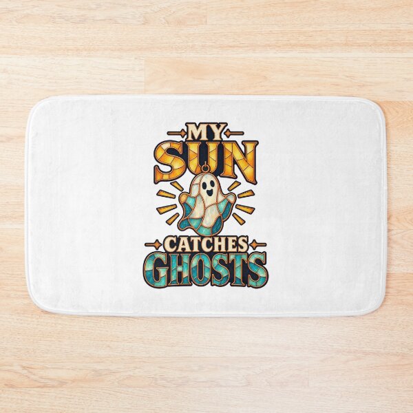 Item preview, My Sun Catches Ghosts Stained Glass Pun designed and sold by UrbanCanvvas.