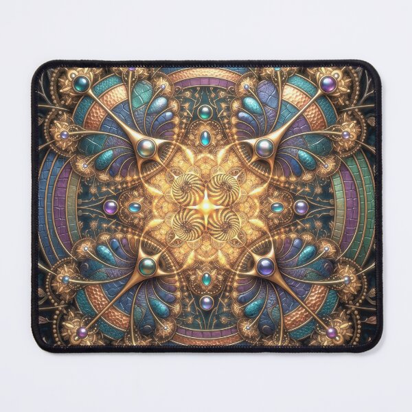 Item preview, Mystic Golden Nouveau Filigree Kaleidoscope designed and sold by Frackxion.