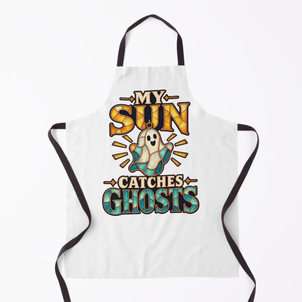 Item preview, My Sun Catches Ghosts Stained Glass Pun designed and sold by UrbanCanvvas.