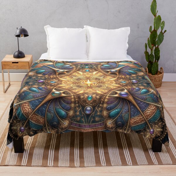 Item preview, Mystic Golden Nouveau Filigree Kaleidoscope designed and sold by Frackxion.