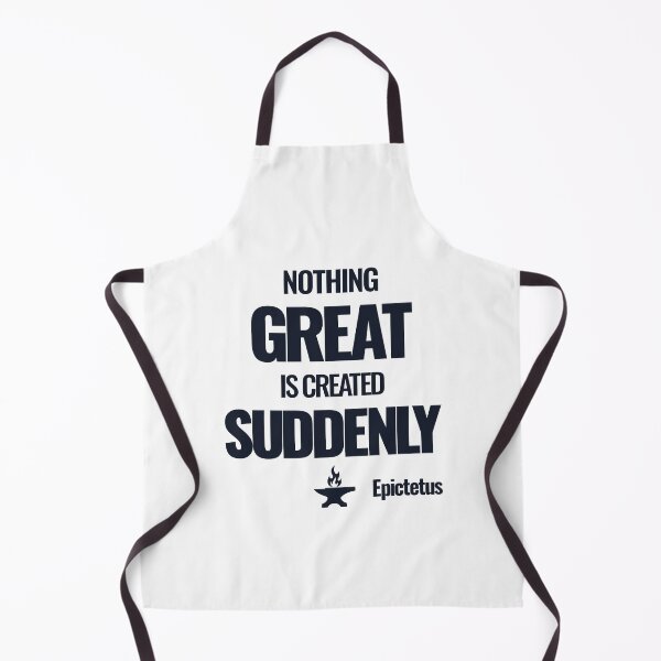 Item preview, Nothing Great Is Created Suddenly - Epictetus - Bold Stoic Quote - Dark Version designed and sold by Stoic Core.