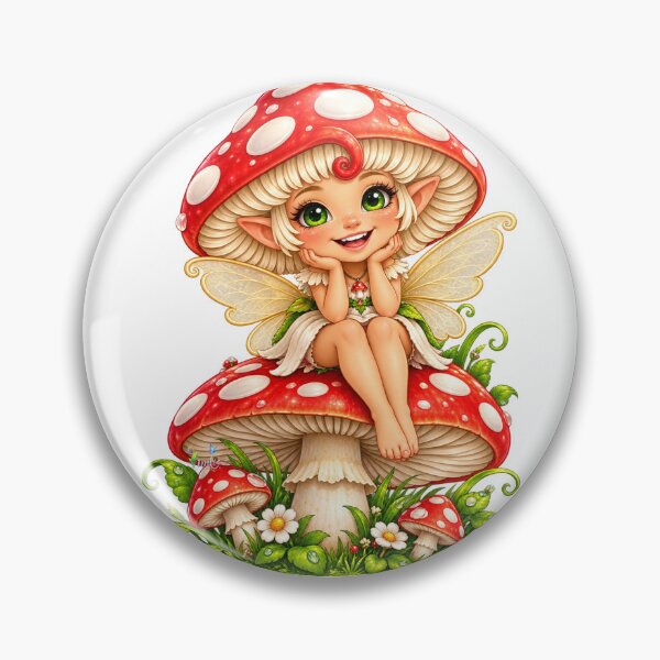 Item preview, Mimichampie, the mushroom fairy of Namaloue designed and sold by cheznamaloue.