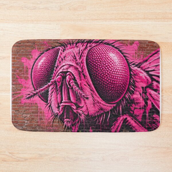 Item preview, Urban mural of a pink fly designed and sold by karlosss.