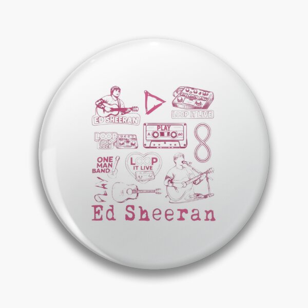 Item preview, Ed Sheeran Loop Tour 2026 Doodle Collage designed and sold by QekiFJCute.