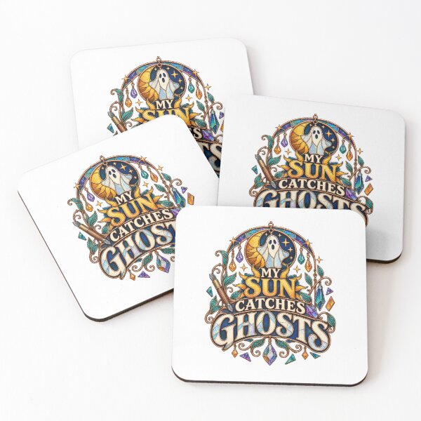 Item preview, My Sun Catches Ghosts Illustrated Glasswork designed and sold by UrbanCanvvas.
