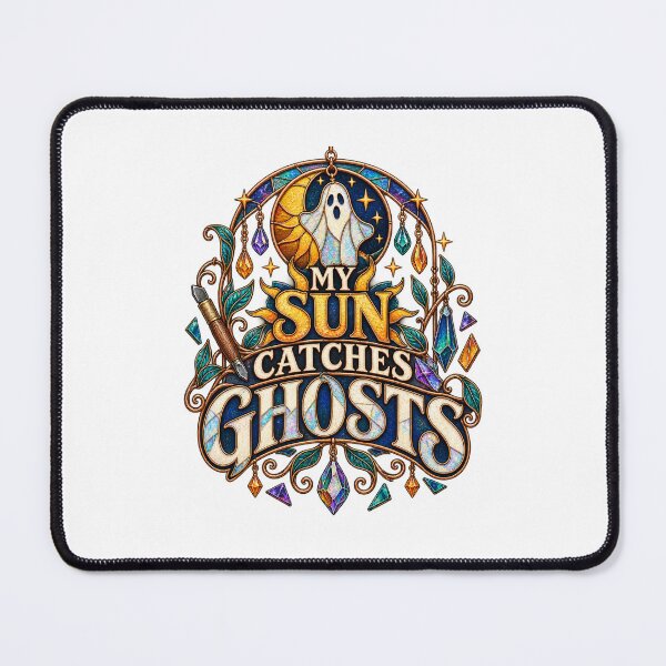 Item preview, My Sun Catches Ghosts Illustrated Glasswork designed and sold by UrbanCanvvas.