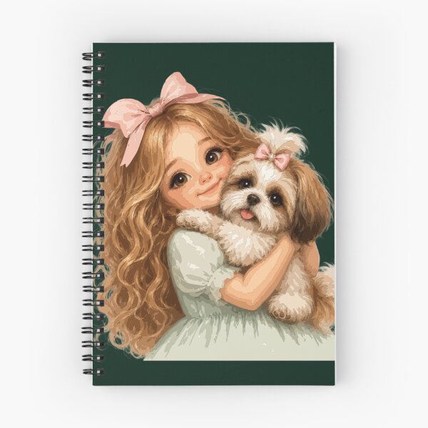 Item preview, Shih Tzu Best Friend – Girl and Dog Hug designed and sold by PawsAndPallette .