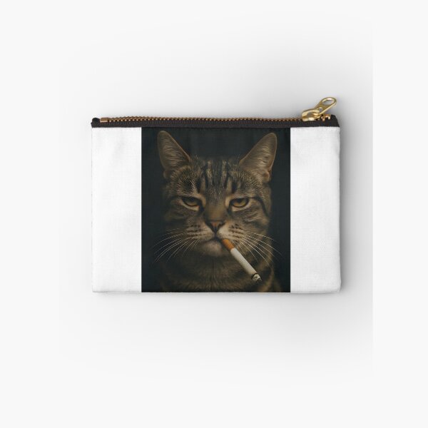 Item preview, Funny Cat With Cigarette Grumpy Smoking Cat | Limited Edition designed and sold by kidgoback.