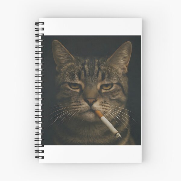 Item preview, Funny Cat With Cigarette Grumpy Smoking Cat | Limited Edition designed and sold by kidgoback.