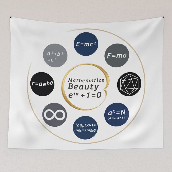 Item preview, Mathematics Beauty - Math Equations Physics Formulas Euler Einstein Pythagoras STEM Gift designed and sold by designer14years.