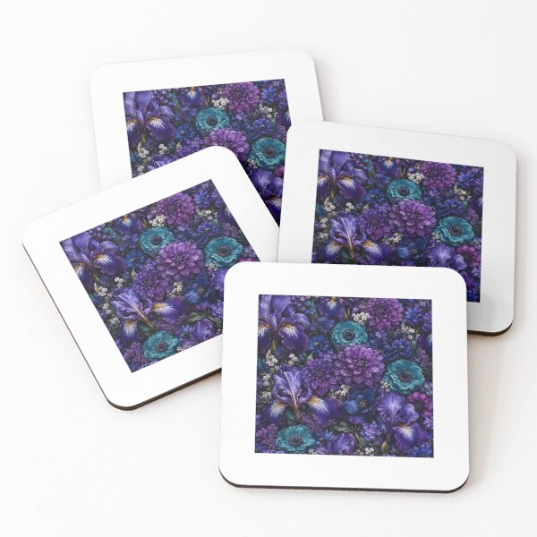 Item preview, Dark Maximalist Floral Phone Case - Midnight Blue designed and sold by RedRubyBubble.