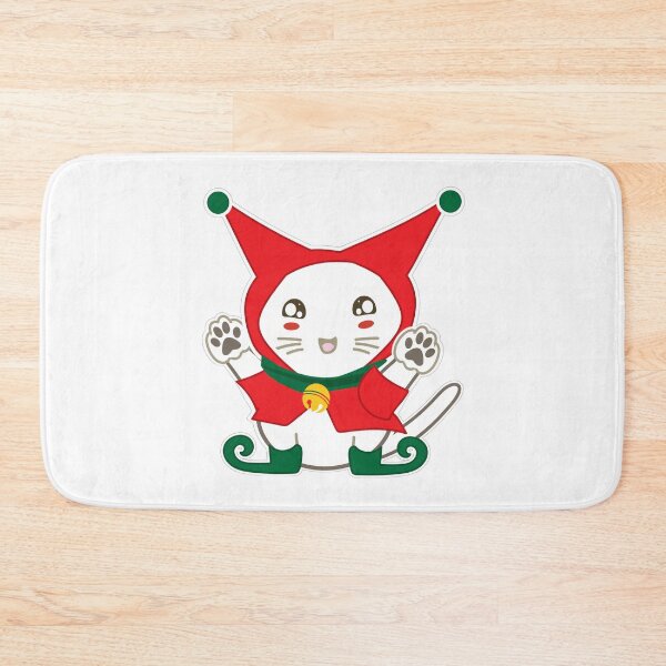 Item preview, Meowy Christmas Happy Cat Year Cheerful Christmas Elf Cat designed and sold by Kimonokatt.