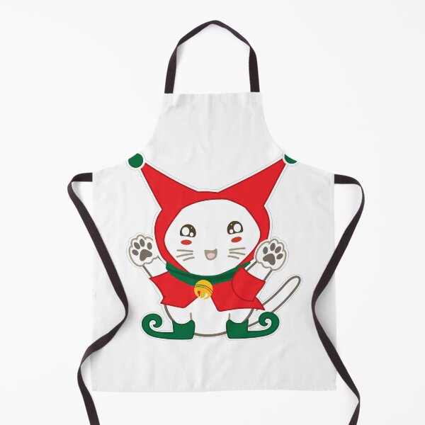 Item preview, Meowy Christmas Happy Cat Year Cheerful Christmas Elf Cat designed and sold by Kimonokatt.