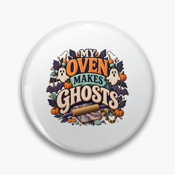 Item preview, My Oven Makes Ghosts Illustrated Earrings designed and sold by UrbanCanvvas.